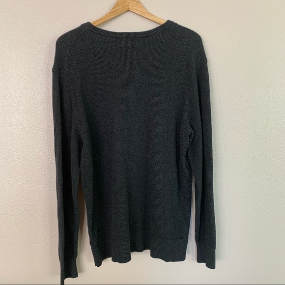 Goodfellow & Co Charcoal Gray V-Neck Knit Sweater Size Large - Picture 3 of 5